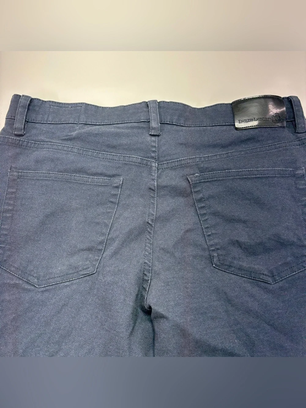 English Laundry Blue Straight Leg Stretch Jeans 32x29 Classic Minimalist